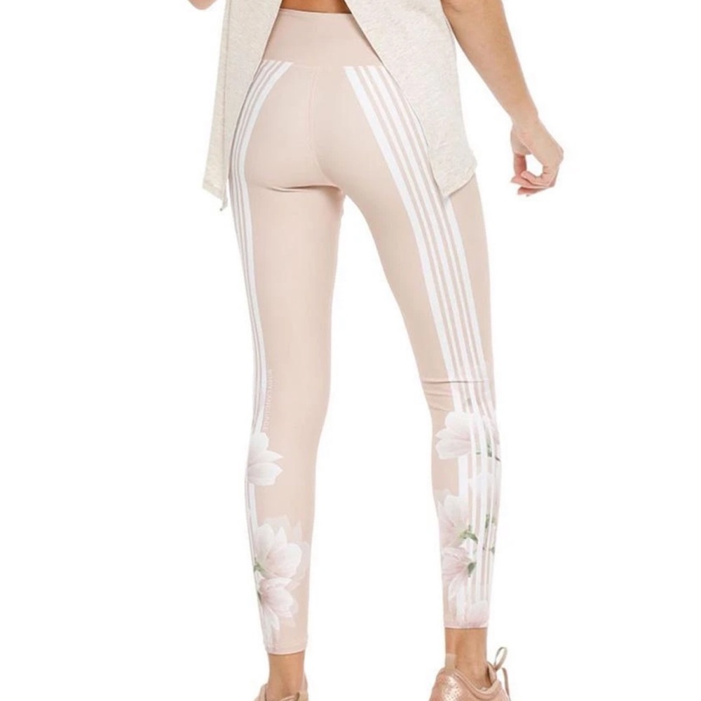 Body Language Sculpt Leggings Rose Track Stripes S